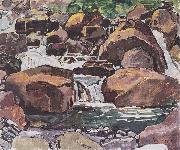 Ferdinand Hodler Bergbach bei Champery oil on canvas